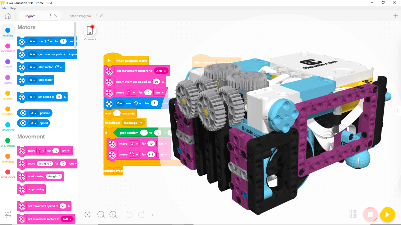 Image for FLL 2024: Scratch (Word Blocks) program for solving the FIRST LEGO League 2024-2025 SUBMERGED Competition - LSAv3.6.0.llsp3