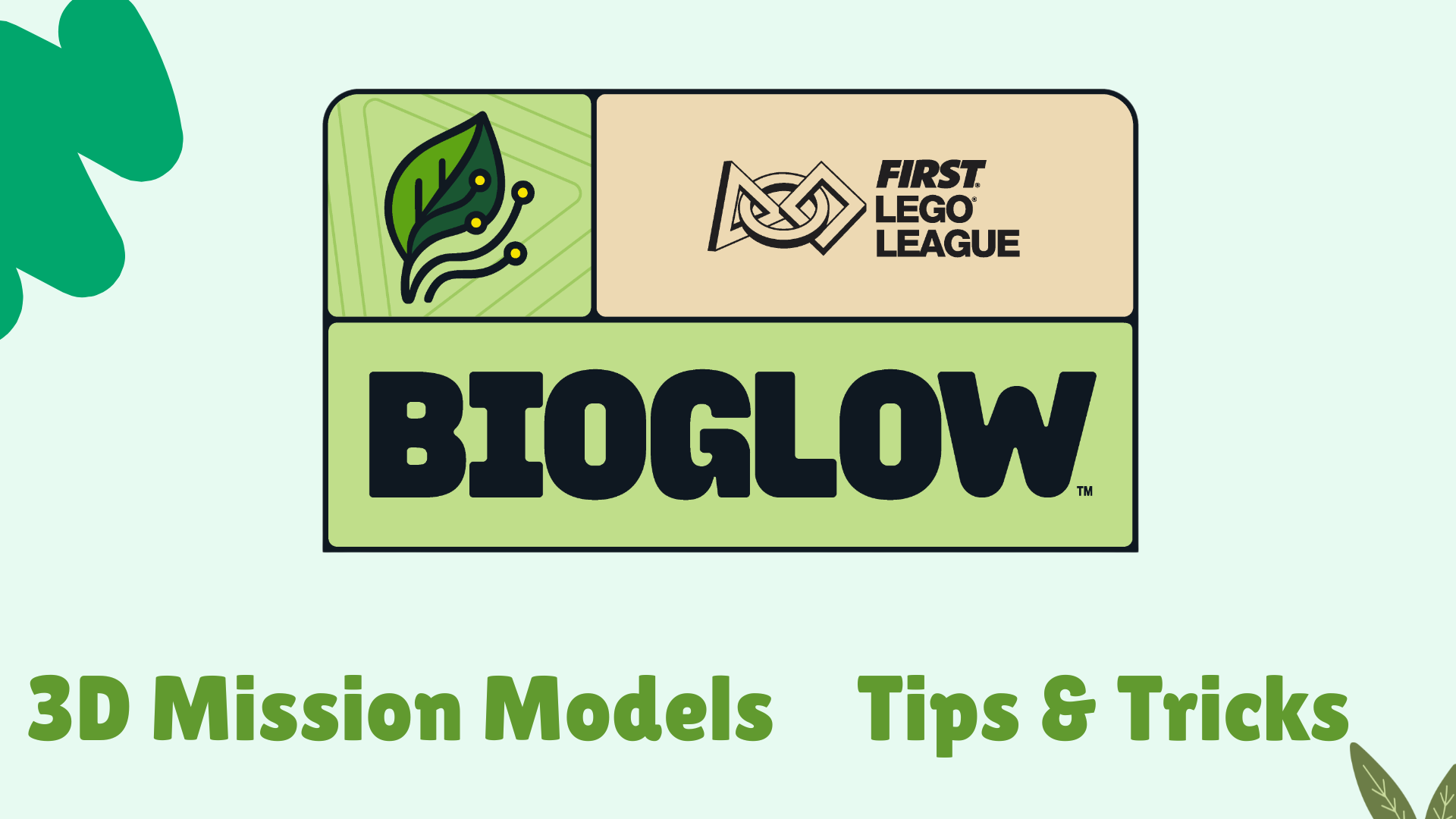Image for FIRST LEGO League 2026-2027 BIOGLOW preparation