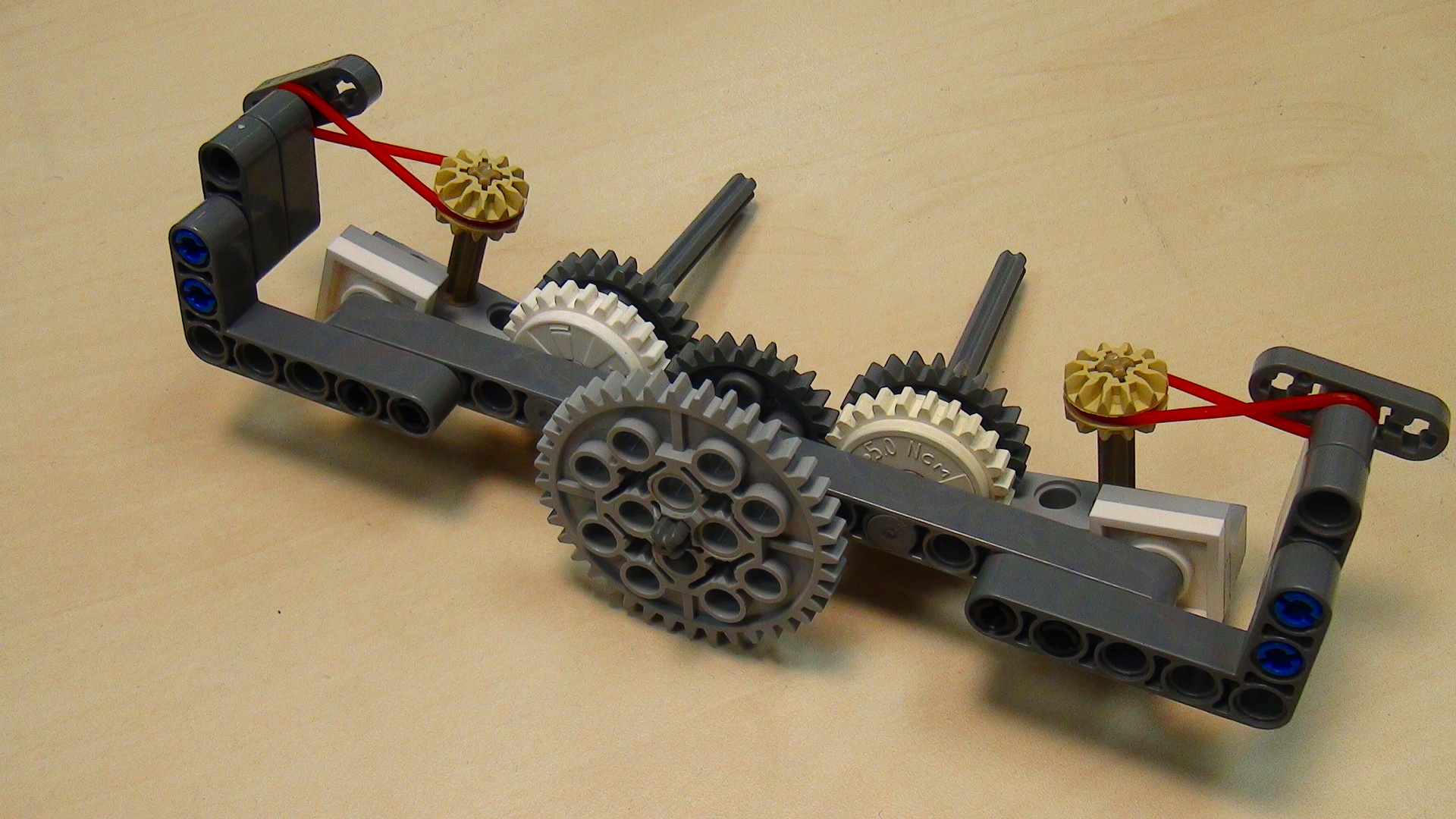 Turning two axles, one at a time in opposite direction with FLLCasts