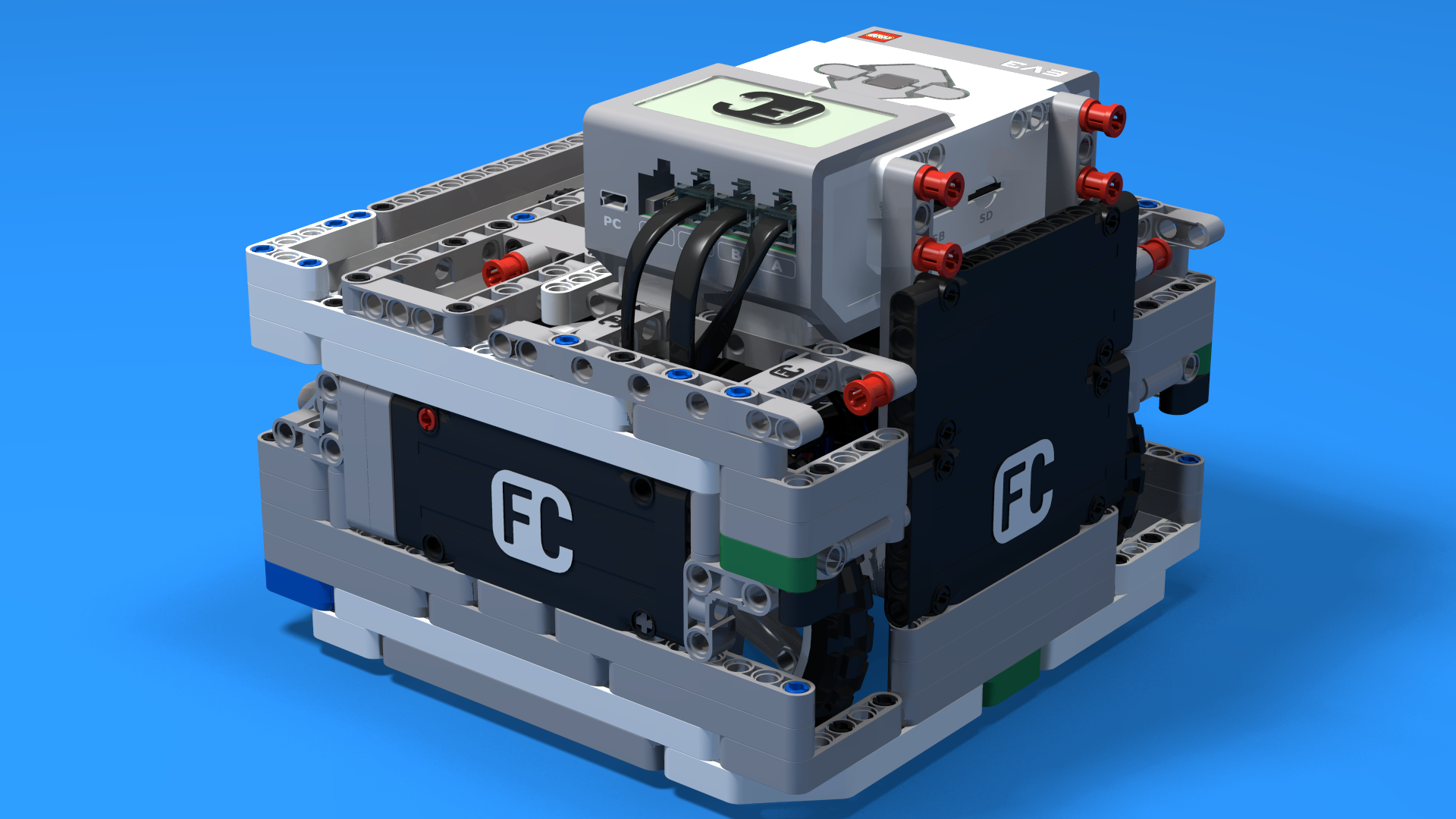 Box Robot Three With Large NXT Wheels | FLLCasts